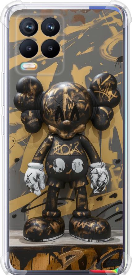 Чехол на Realme 8 Bronze kaws (6097sp-2303-42517)
