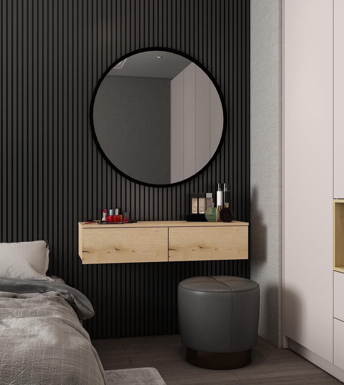 Туалетний столик Doros Левія 2Ш 100х32х22 см Дуб Евок (DRS-011635) - фото 3 Туалетний столик Doros Левія 2Ш 100х32х22 см Дуб Евок (DRS-011635) - фото 3