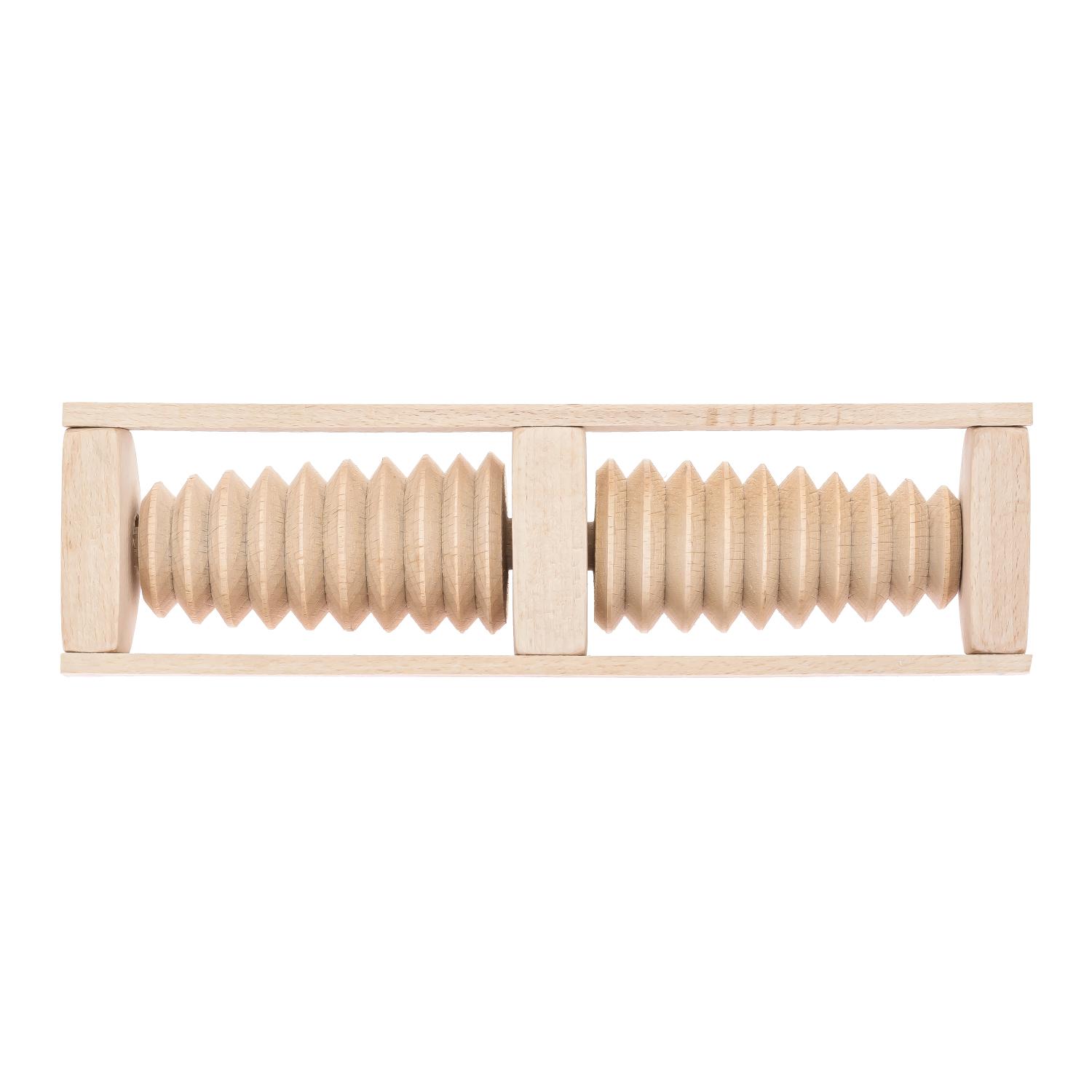 Массажер для стоп деревянный на 2 ролика на две ноги (87037) - фото 2 Массажер для стоп деревянный на 2 ролика на две ноги (87037) - фото 2