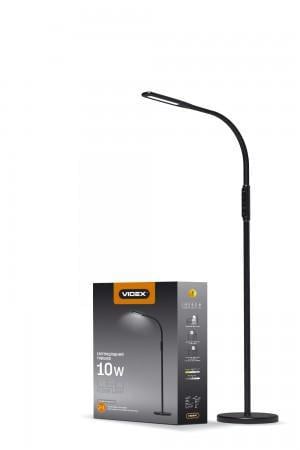 Торшер напольный LED Videx VL-TF0701B 10W Черный (00000013472)