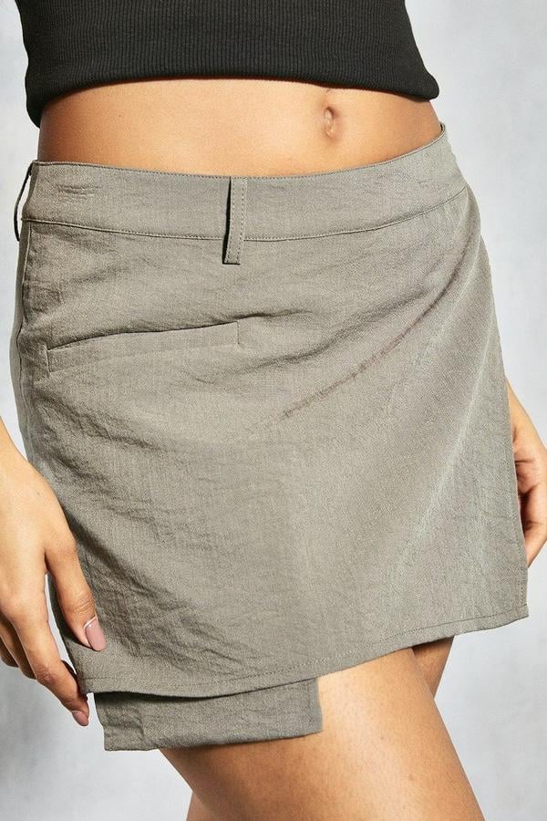 Спідниця Misspap міні віскоза Хакі (29464842)