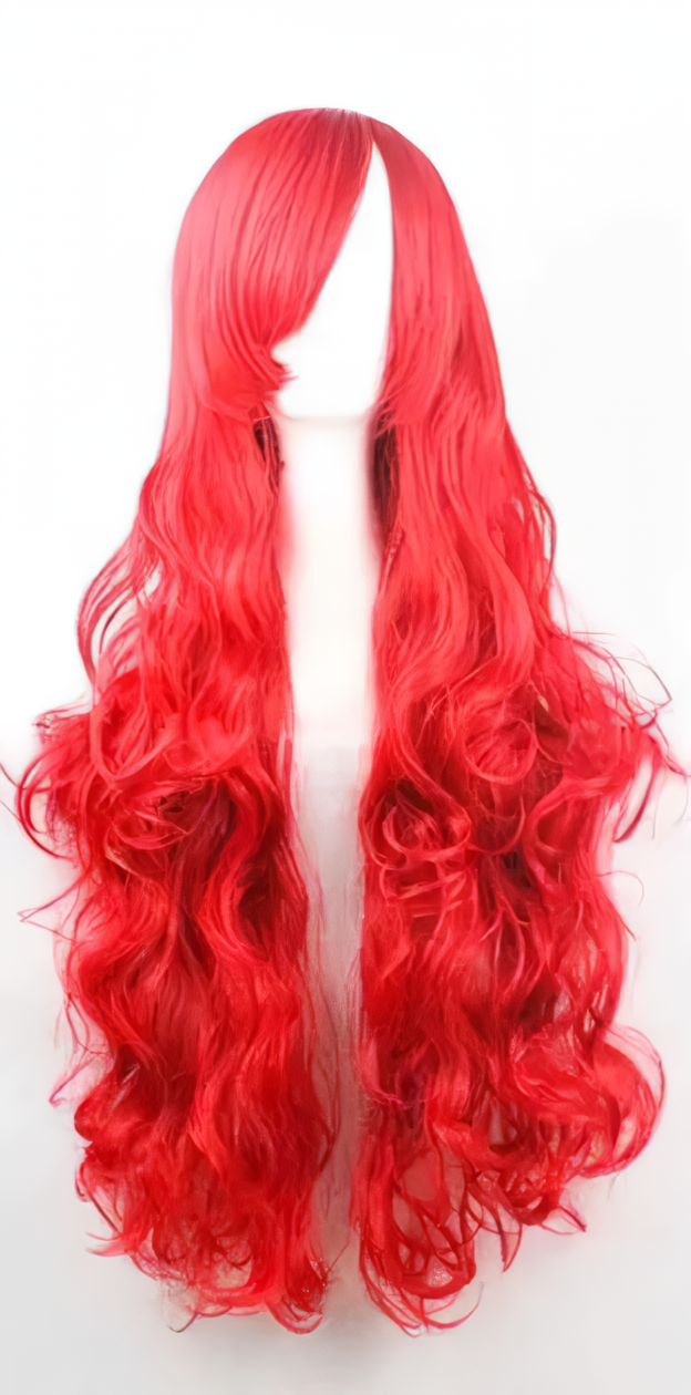 Парик волнистый аниме косплей Ариэль 80 см Красный (Т0000710-4)