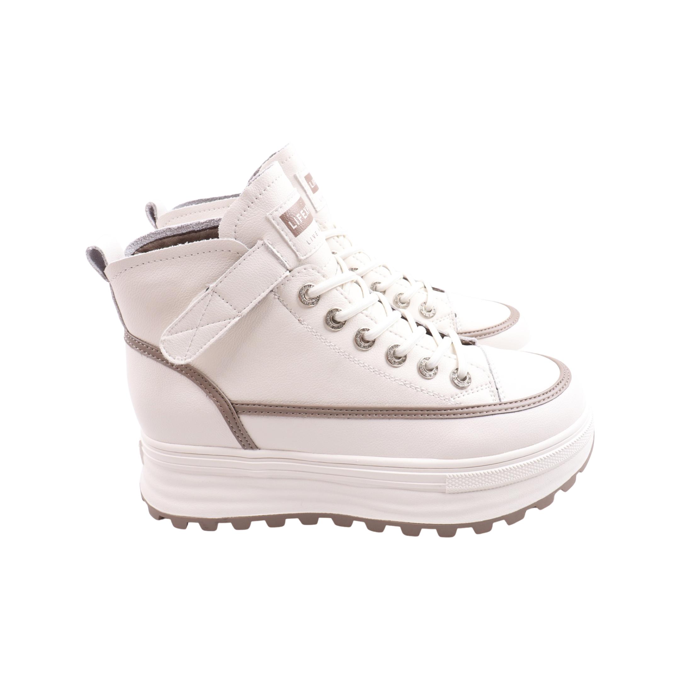 Ботинки женские Li Fexpert из кожи р. 38 Молочный (1201-23DHS)
