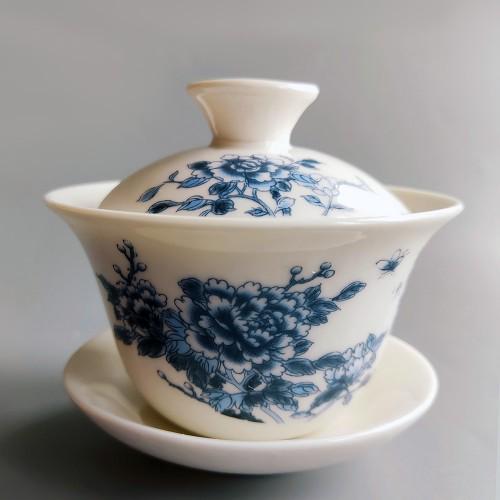 Гайвань фарфоровая расписная 100 мл - фото 2 Гайвань фарфоровая расписная 100 мл - фото 2