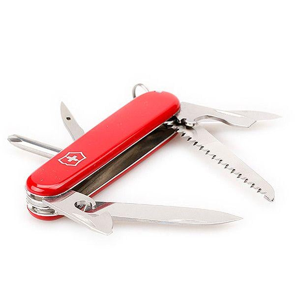 Комплект Victorinox нож Hiker Red 1.4613/чехол для ножа универсальный на липучке/фонарь - фото 9