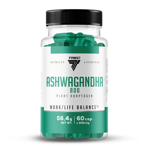 Ашфаганды для спорта Trec Nutrition Ashwagandha 800 60 капс. (000024864)