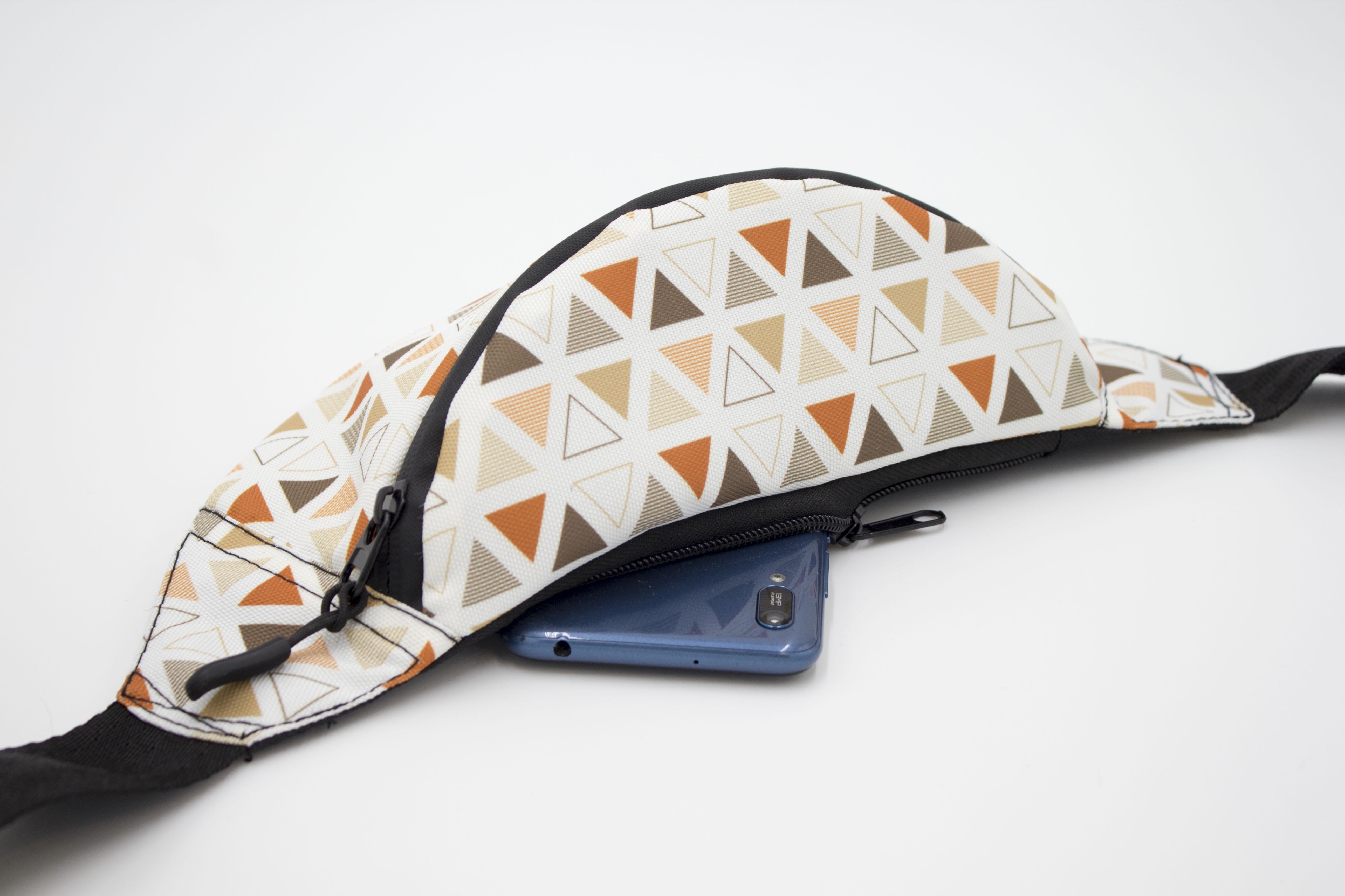 Сумка бананка Трикутники (BG-001) - фото 6 Сумка бананка Трикутники (BG-001) - фото 6