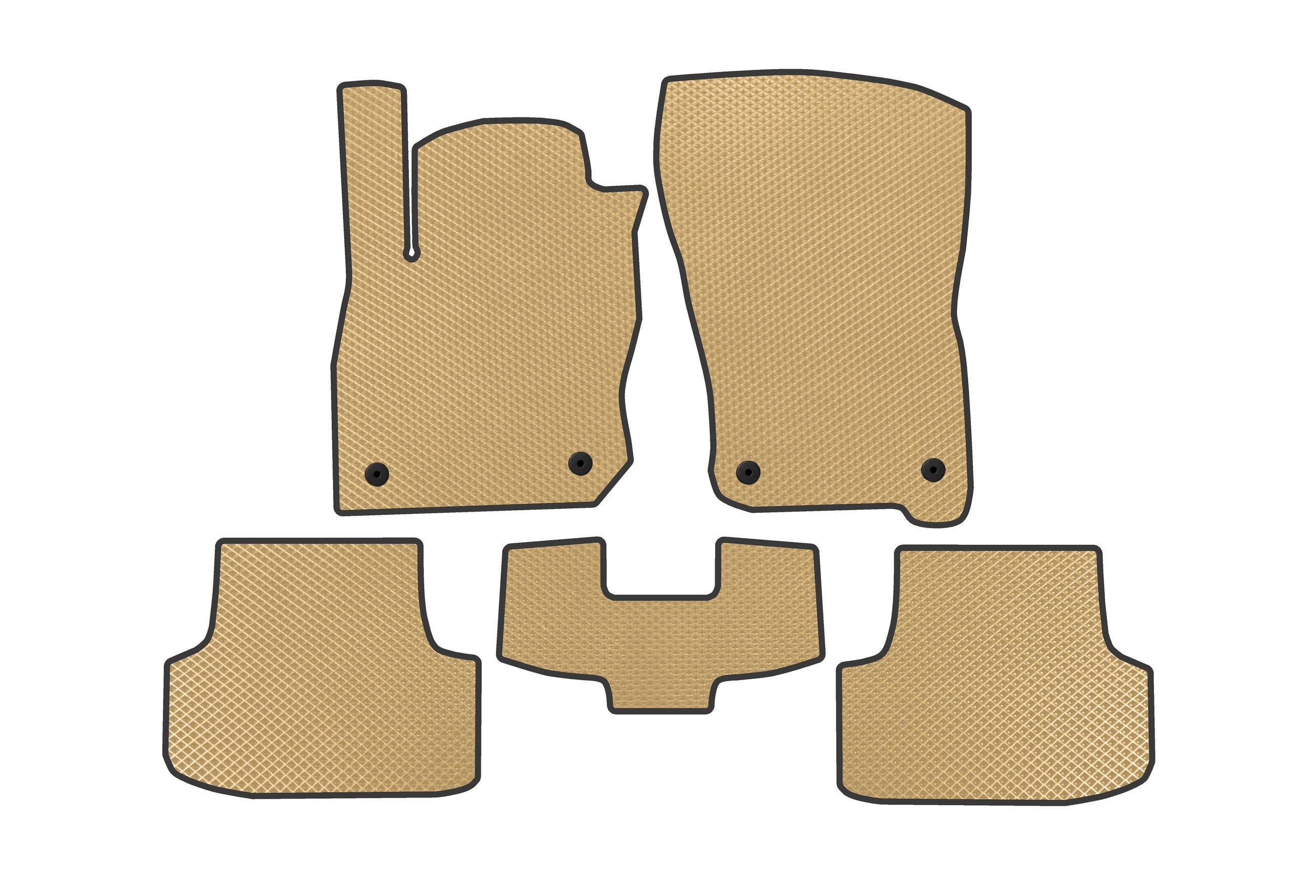 Коврики в автомобиль EVA Digital Designs для Volkswagen Golf 8 2019- гг. этилвинилацетат Бежевый (183750)