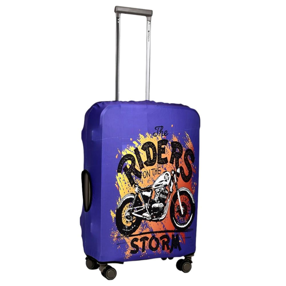 Чехол для чемодана R100605-M с ярким принтом 22-24" Фиолетовый (29424736)