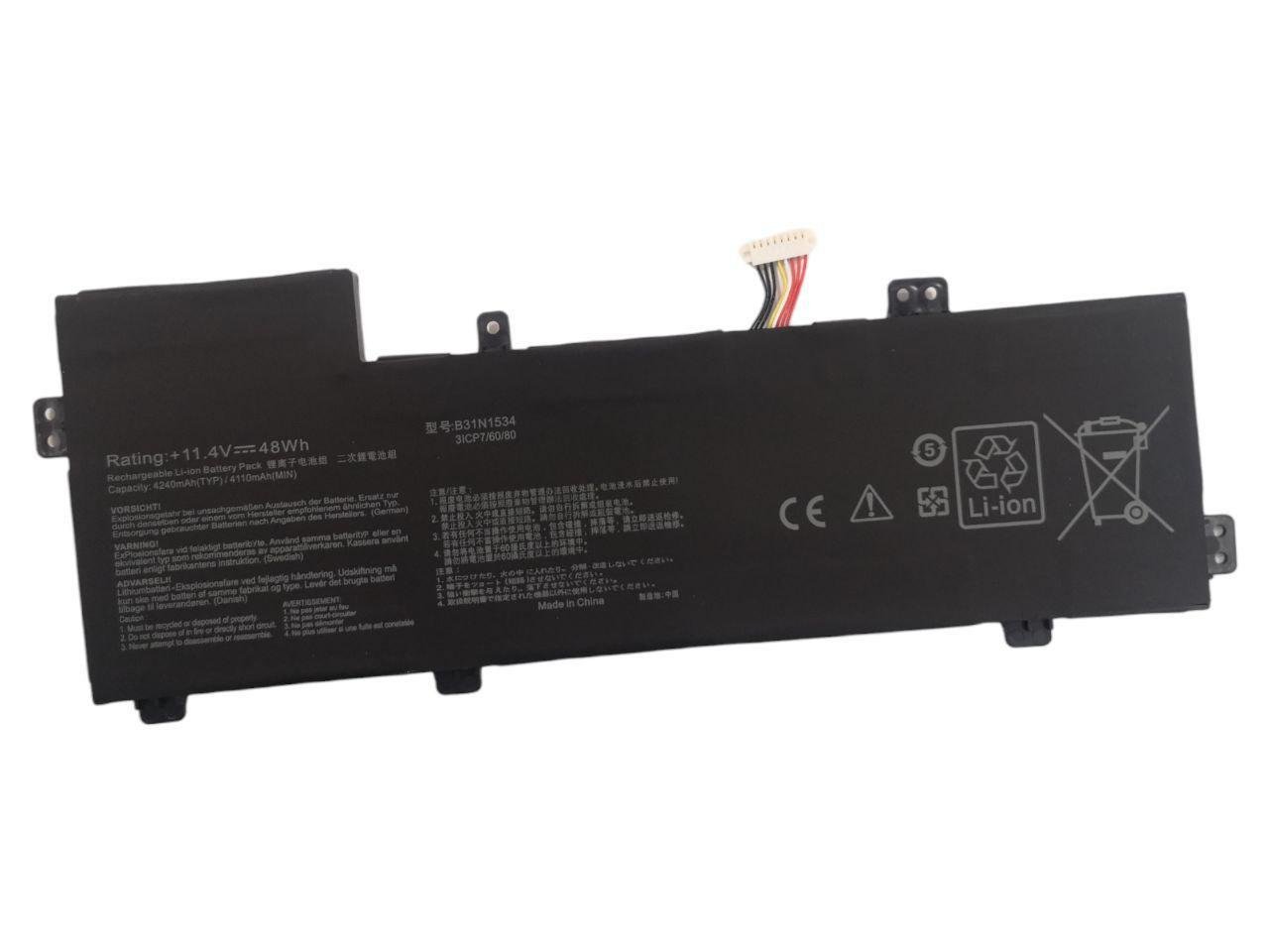 Акумулятор для Asus UX510/UX510UX/UX510UW/V510U/V510UX/B31N1534 4240 mAh 48Wh (21332931)
