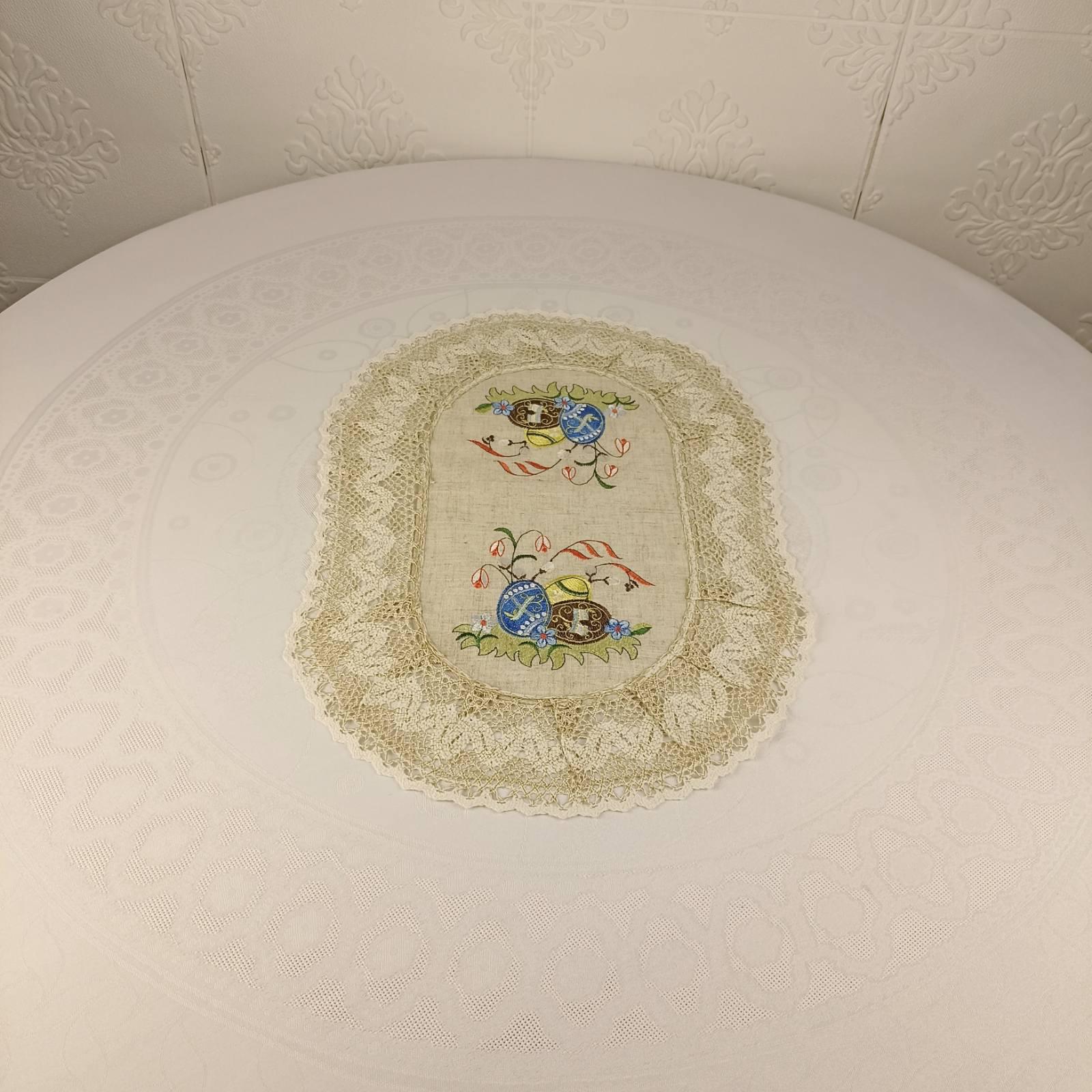 Салфетка пасхальная овальная YM30278A-3 30x45 см (CN37842)