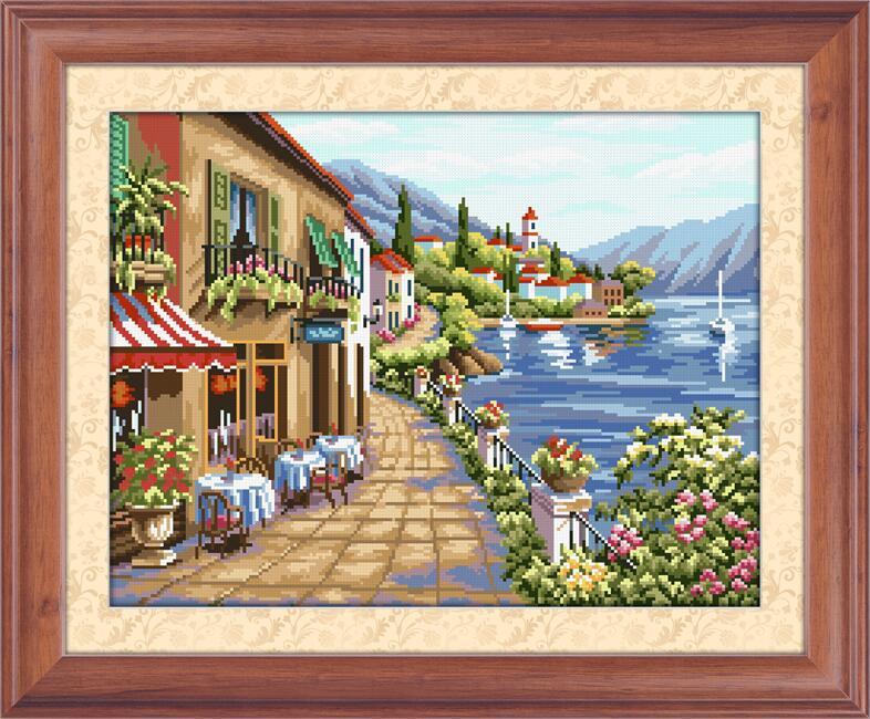 Алмазная мозаика Dream Art Набережная 40х51 см (DA.30097)