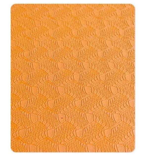 Килимок для йоги та фітнесу U-POWEX TPE Yoga mat 183х61х0,6 см Orange/Blue (UP_1000_TPE_Or/Blue) - фото 3