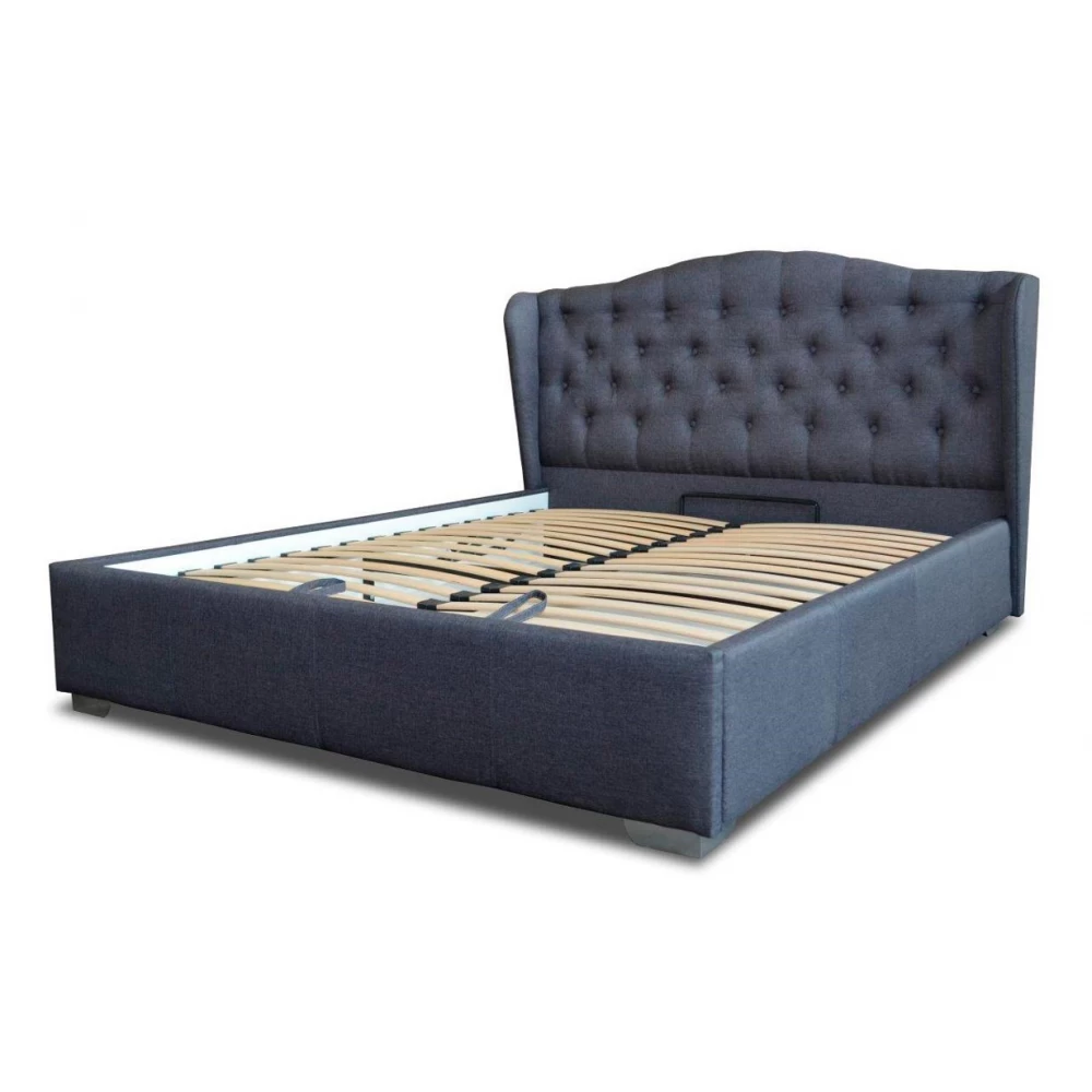 Кровать Ретро III категория 90х200 см Серый (612048) Кровать Ретро III категория 90х200 см Серый (612048)