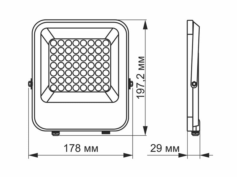 Прожектор світлодіодний Videx Premium F2 30W 5000K день-ніч (VL-F2-305G-N) - фото 3