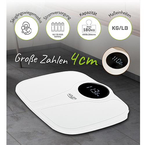 Весы напольные Camry CR 8171 White (0eb6f93e) - фото 6 Весы напольные Camry CR 8171 White (0eb6f93e) - фото 6