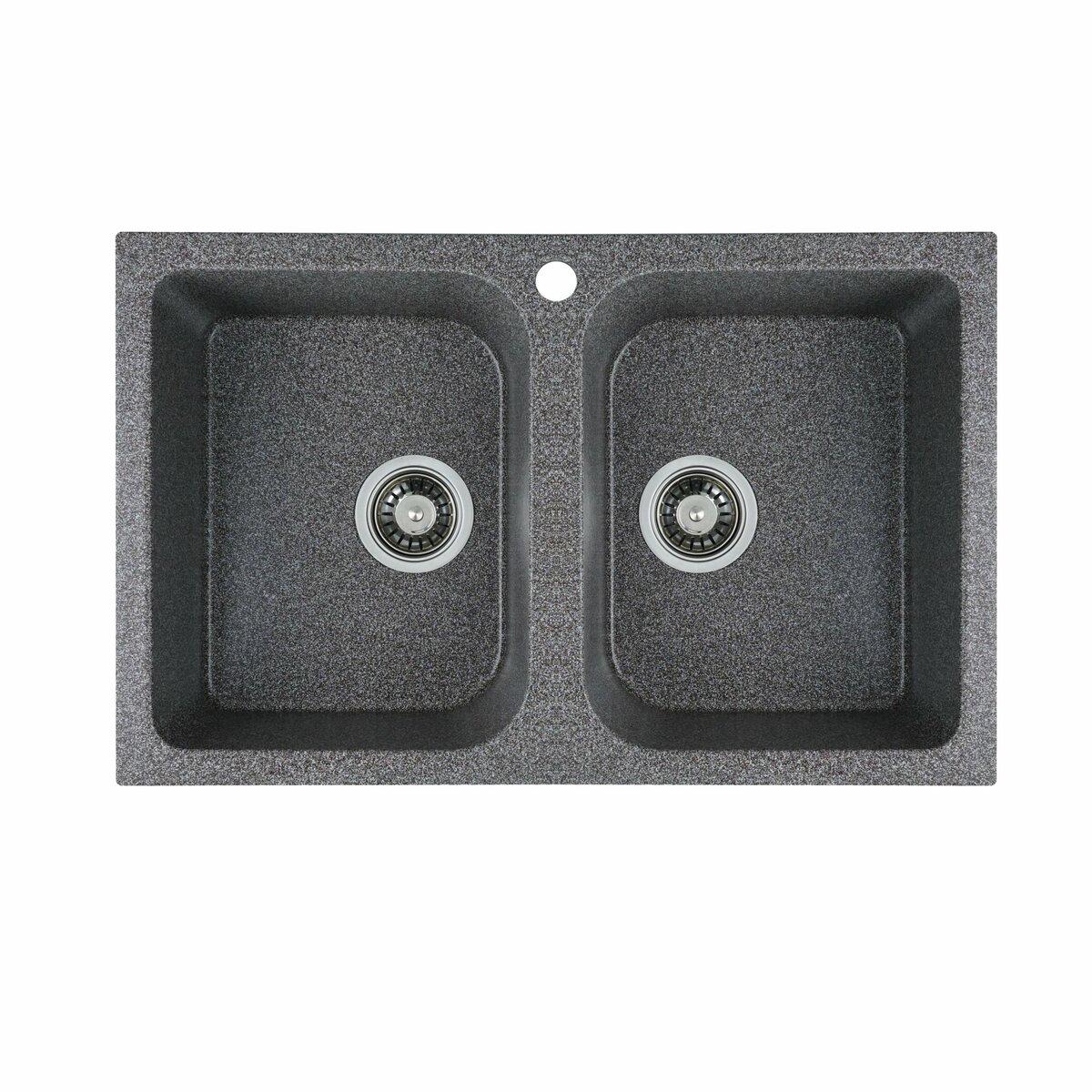 Мойка для кухни гранитная Platinum 7648W TWIN Разноцветный (PLTM-SP000024928) Мойка для кухни гранитная Platinum 7648W TWIN Разноцветный (PLTM-SP000024928)