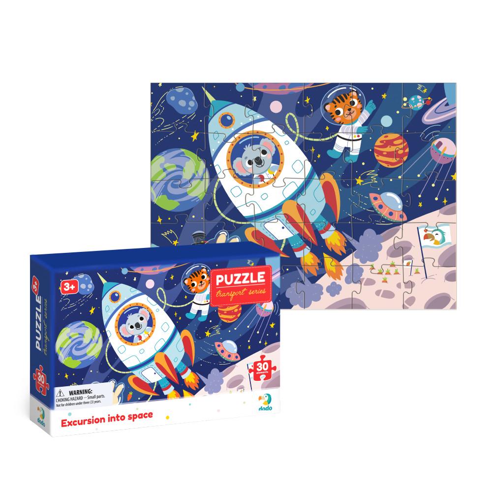 Пазл картонний для дітей Dodo Екскурсія до космосу 30 деталей