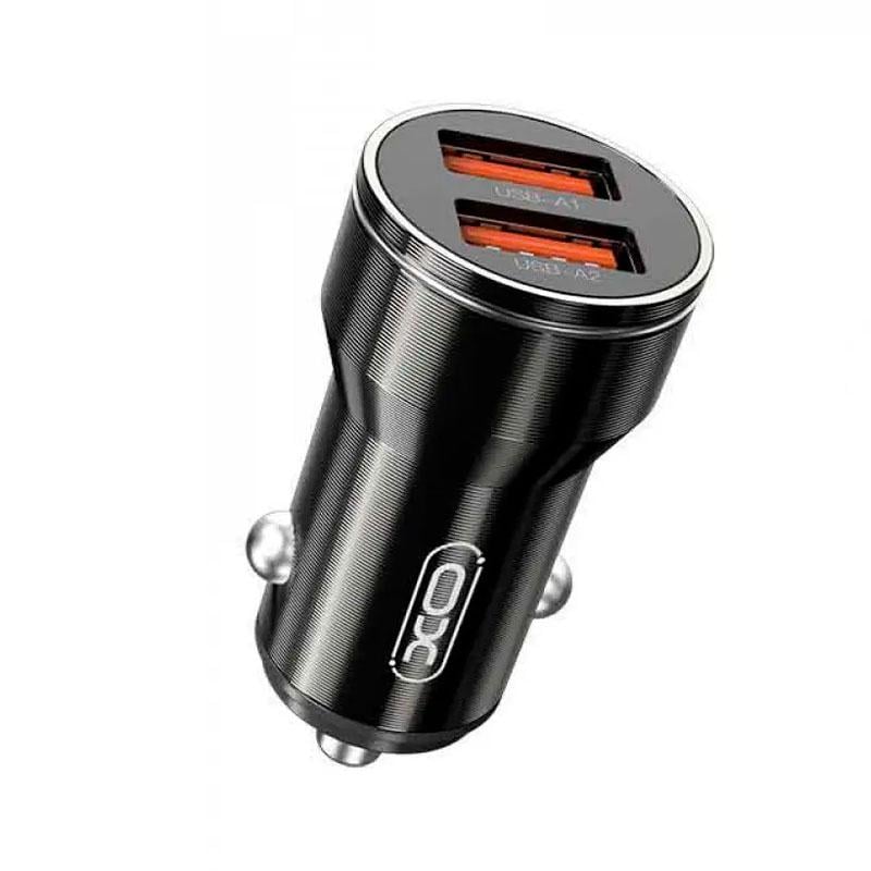 Автомобільний зарядний пристрій Xo CC48 2.4A/2 USB Fast charger Black (61816-0616)