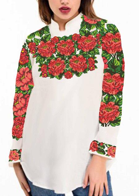 Заготовка для вышивки нитями или бисером рубашка СЖ-173 домотканое полотно Заготовка для вышивки нитями или бисером рубашка СЖ-173 домотканое полотно