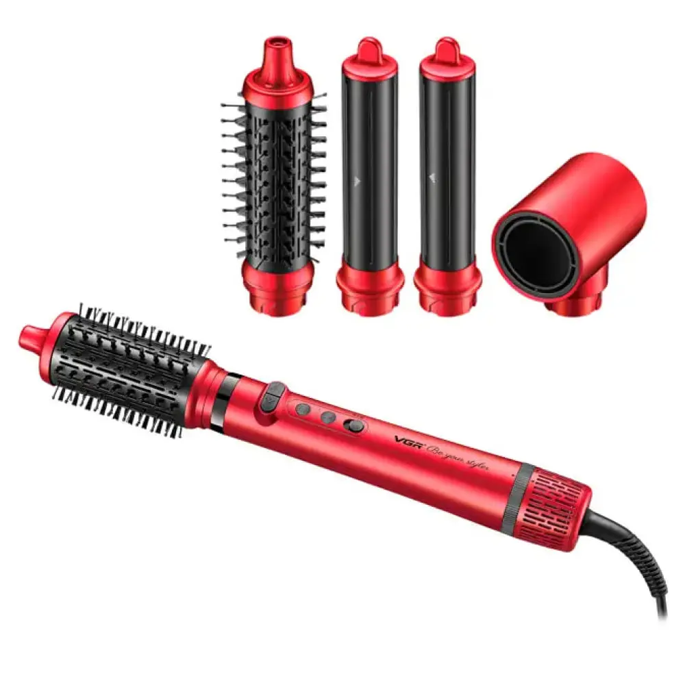 Фен-стайлер VGR V-475 Professional 5 насадок 1400 Вт Красный (29544220) Фен-стайлер VGR V-475 Professional 5 насадок 1400 Вт Красный (29544220)