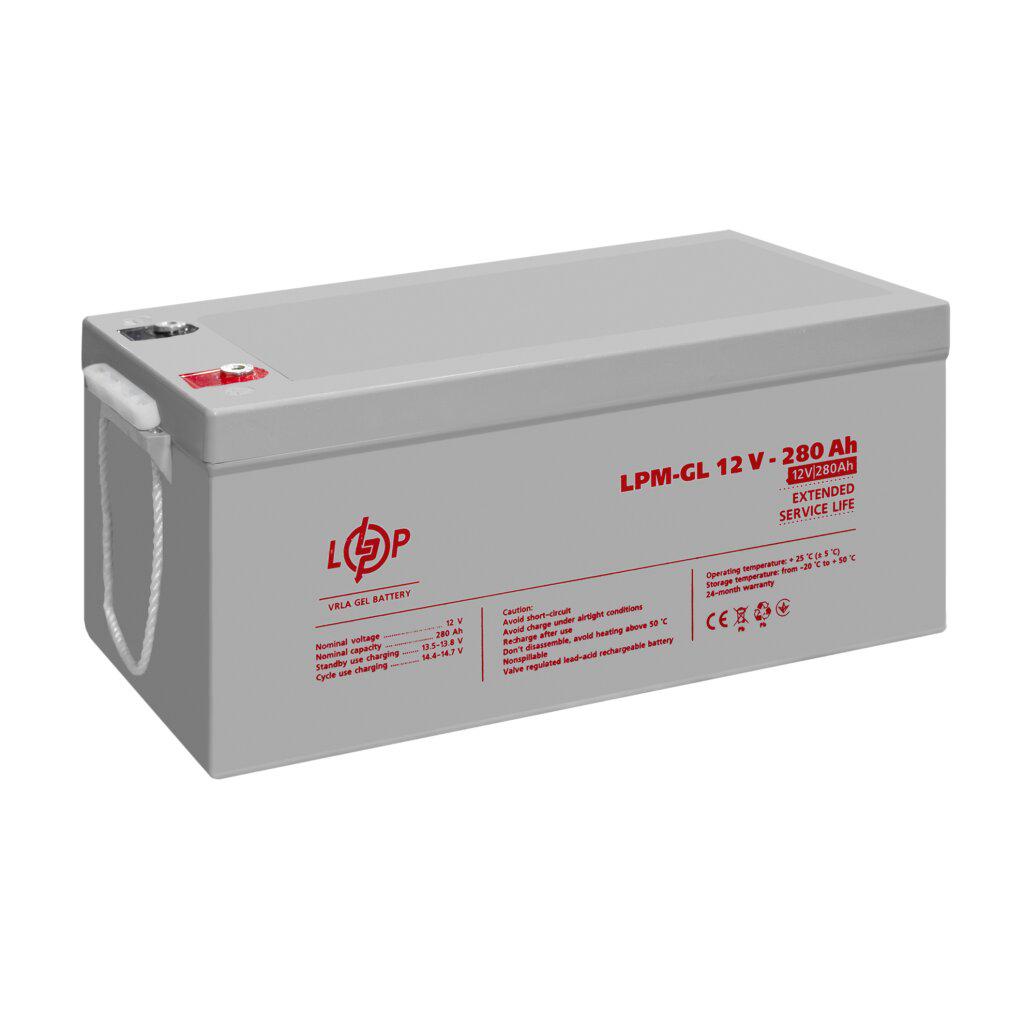 Акумулятор гелевий LogicPower LPM-GL 12V - 280 Ah (22922153) - фото 4