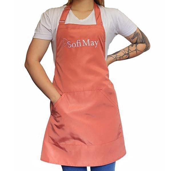 Фартух косметолога Sofi May з кишенею Абрикосовий Фартух косметолога Sofi May з кишенею Абрикосовий