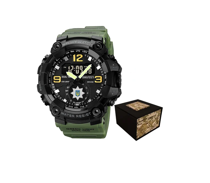 Наручные часы Awarder 003 Полиция Army Green/Black