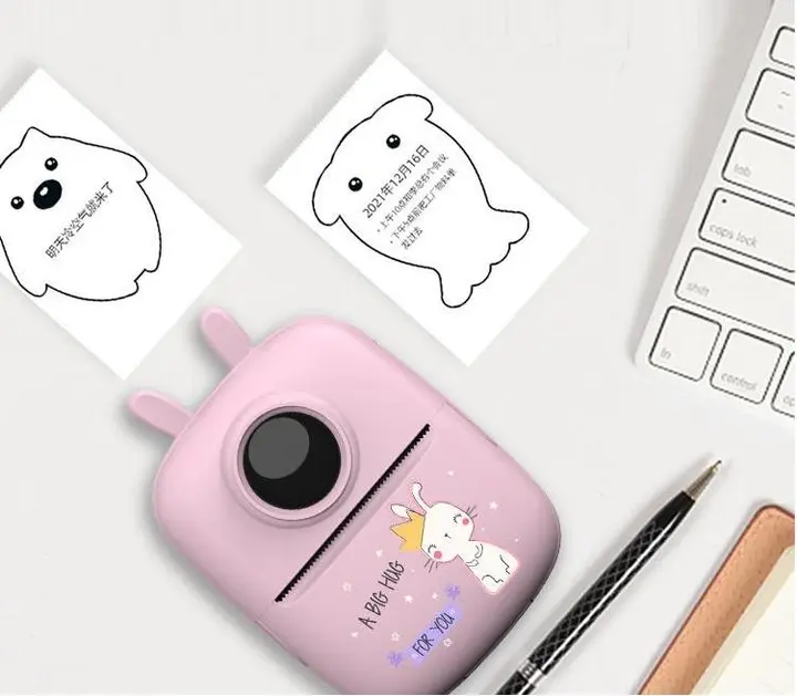 Фотоапарат міні-принтер портативний Bluetooth Mini Printer D7 (56700) - фото 2 Фотоапарат міні-принтер портативний Bluetooth Mini Printer D7 (56700) - фото 2