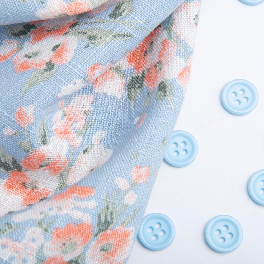 Ткань костюмно-платяная лен с вискозой Весна 180 г/м2 140 см (26444) - фото 4 Ткань костюмно-платяная лен с вискозой Весна 180 г/м2 140 см (26444) - фото 4