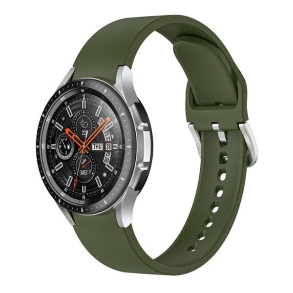 Силіконовий ремінець Watchbands OneLine для Samsung Galaxy Watch 4 Classic 46 мм Зелений (WB00S4ONELINE46-3) - фото 2