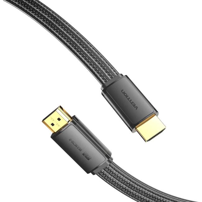 Кабель для передачи данных Vention HDMI M-M v2.1 плоский 2 м Черный (604944) - фото 4