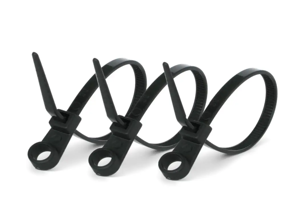 Стяжки кабельні з кільцем 4,2х300 мм 100 шт. Чорний (3.3.1.157999)