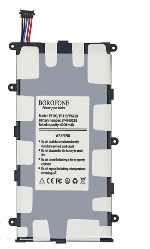 Батарея Borofone SP4960C3B для Samsung P3100/P3110/P6200 Батарея Borofone SP4960C3B для Samsung P3100/P3110/P6200
