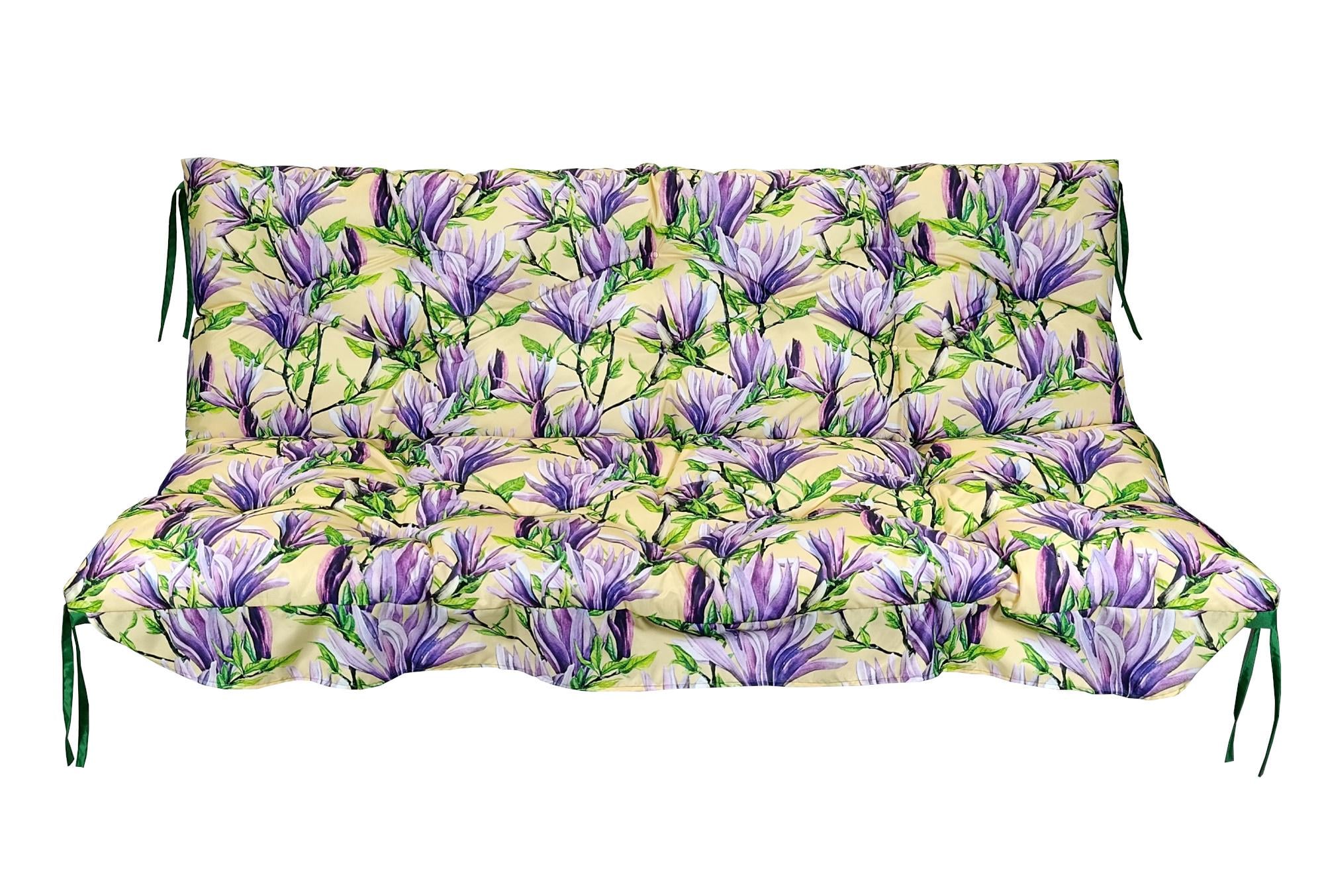 Матрац для качелей водоотталкивающий eGarden PURPLE MAGNOLIA 170x110x8 см стеганый (6209)