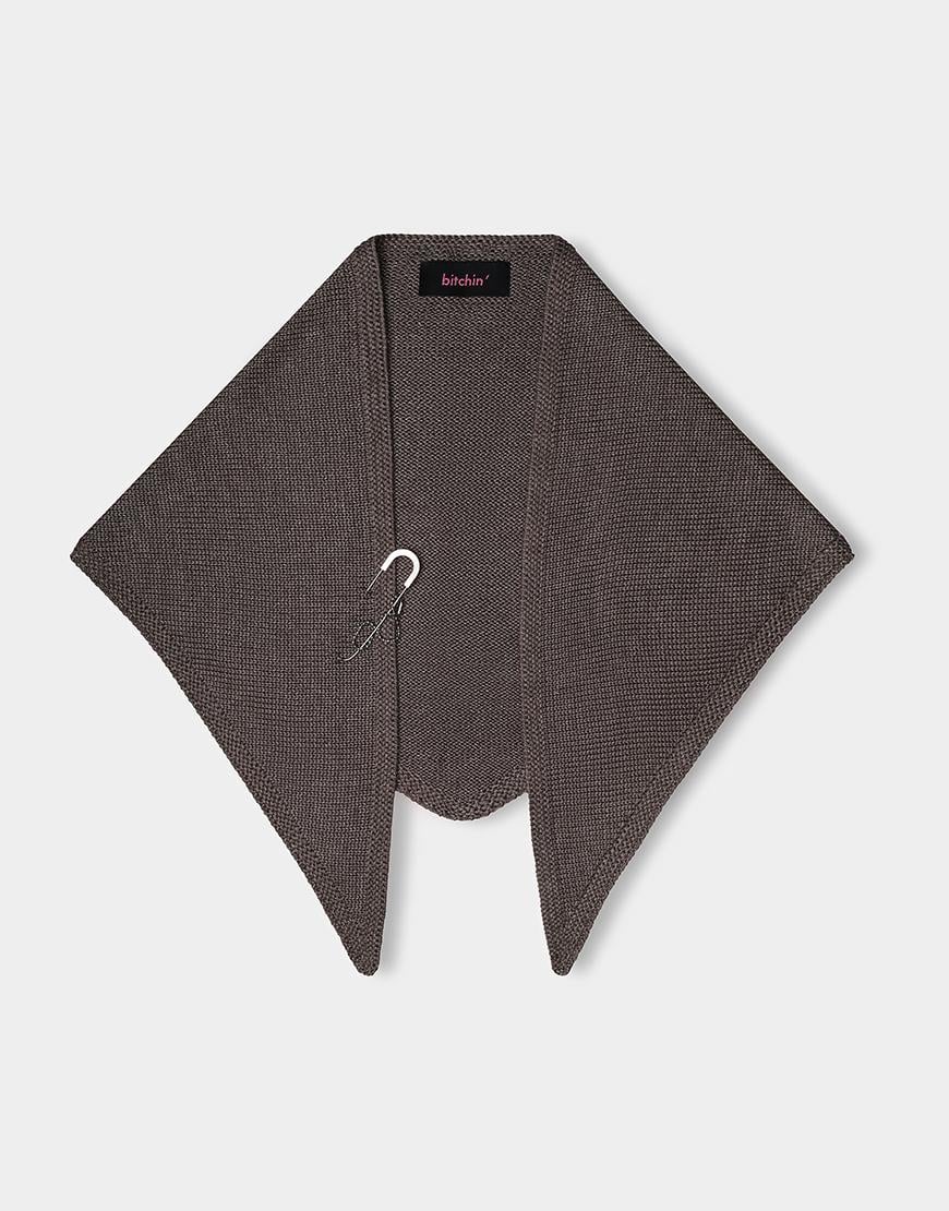Хустка в’язана Taupe BITCHIN' коричнева One size