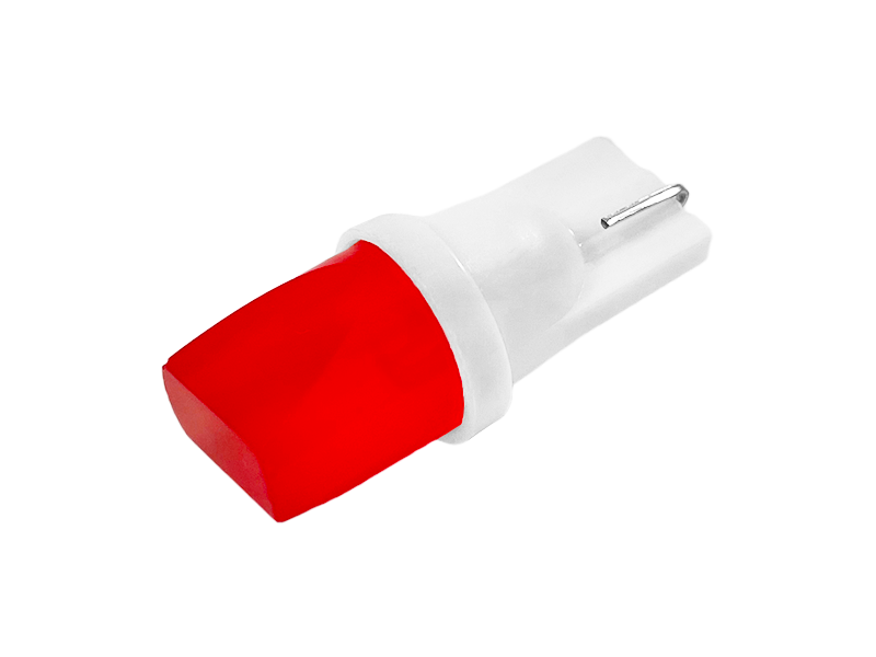 Автолампа светодиодная 3D T10 W5W 12 В 2 Вт COB Красный (1659)