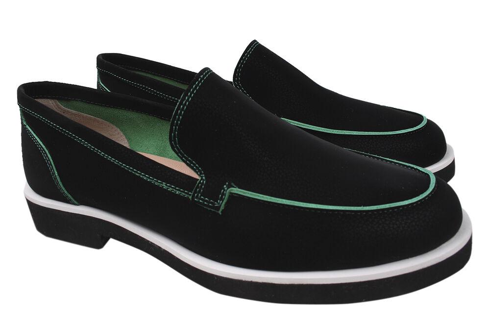 Туфли Lottini на низком ходу женские из замши р. 39 Черный (162-20DTC)