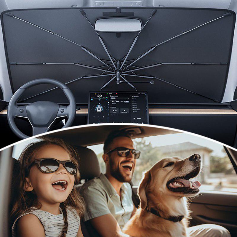 Парасолька-шторка Sunshade на лобове скло автомобіля - фото 5 Парасолька-шторка Sunshade на лобове скло автомобіля - фото 5