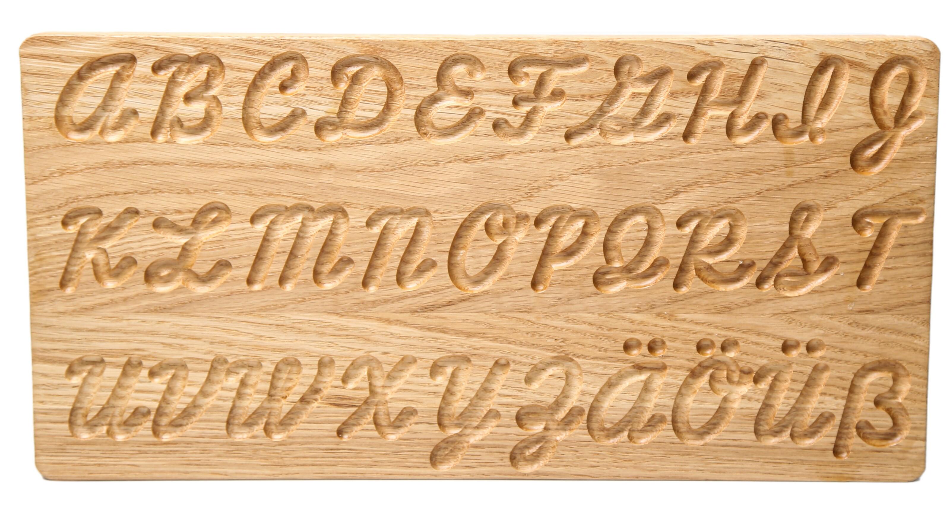 Доска развивающая Skillwood двухсторонняя для прописи Немецких прописных букв 40x20 см (535)