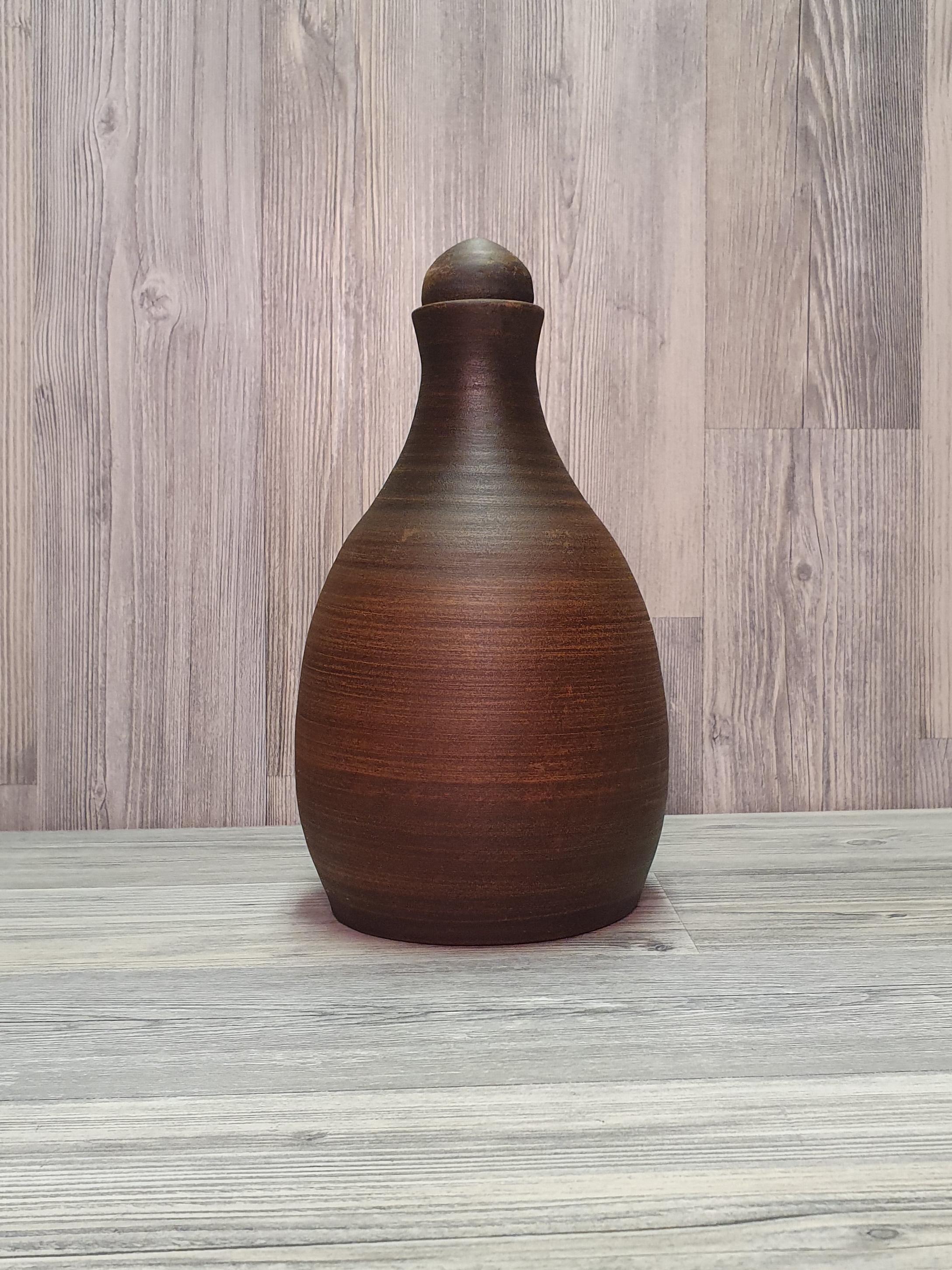 Штоф из красной глины (5141) - фото 2