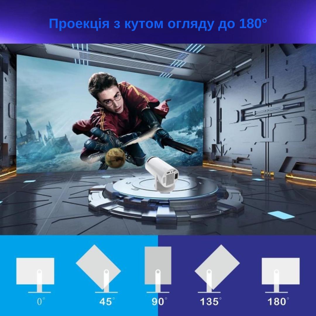 Проектор XON E-Tech SmartView X-Core 1280x720P 4K Wi-Fi Android 5200Lm Білий (XVPA1207AW 1714) - фото 12