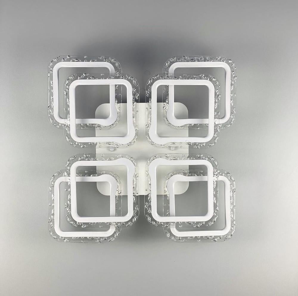 Люстра в матовом с прозрачным акрилом Белый (A 2517/4+4 XS WT)