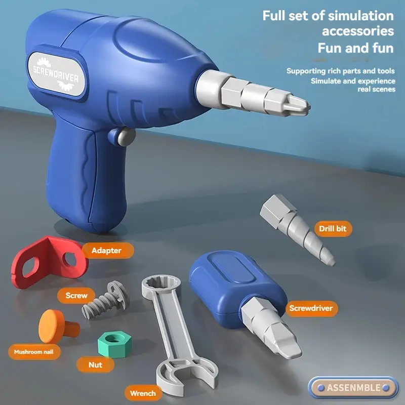 Конструктор-мозаїка дитяча Діно Електричний дриль шуруповерт 2D та 3D складання у валізці 450 елемент (2706848866) - фото 3 Конструктор-мозаїка дитяча Діно Електричний дриль шуруповерт 2D та 3D складання у валізці 450 елемент (2706848866) - фото 3