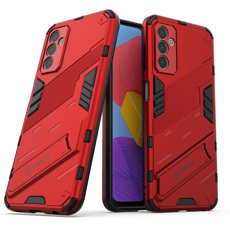 Защитный чехол BIBERCAS для Samsung Galaxy M13 M135 (с подставкой) Red (31145-2D)
