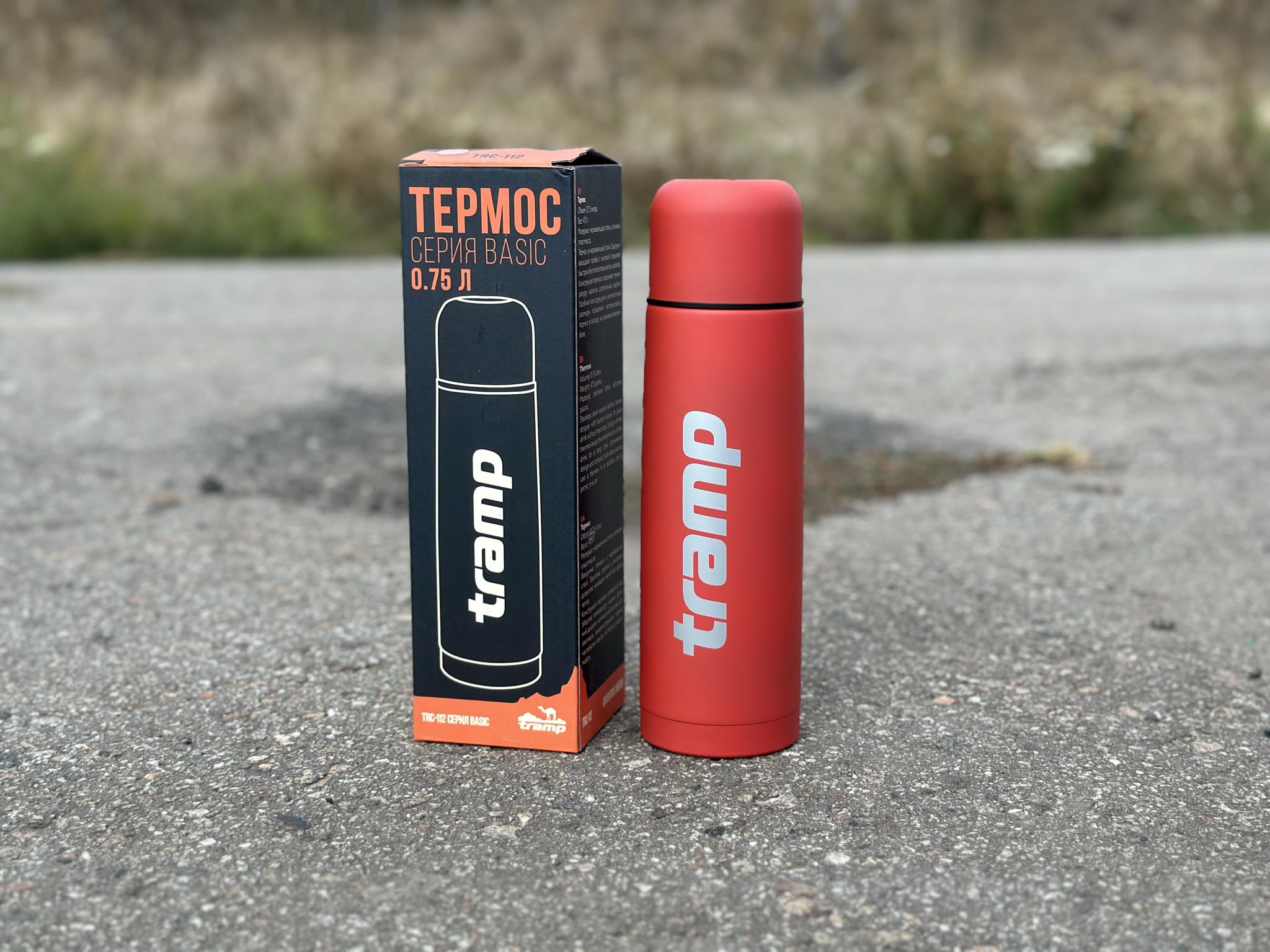Термос для чая и напитков Tramp Basic с нержавейки держит 12 ч. 0,75 л (TRC-112-red) - фото 4 Термос для чая и напитков Tramp Basic с нержавейки держит 12 ч. 0,75 л (TRC-112-red) - фото 4