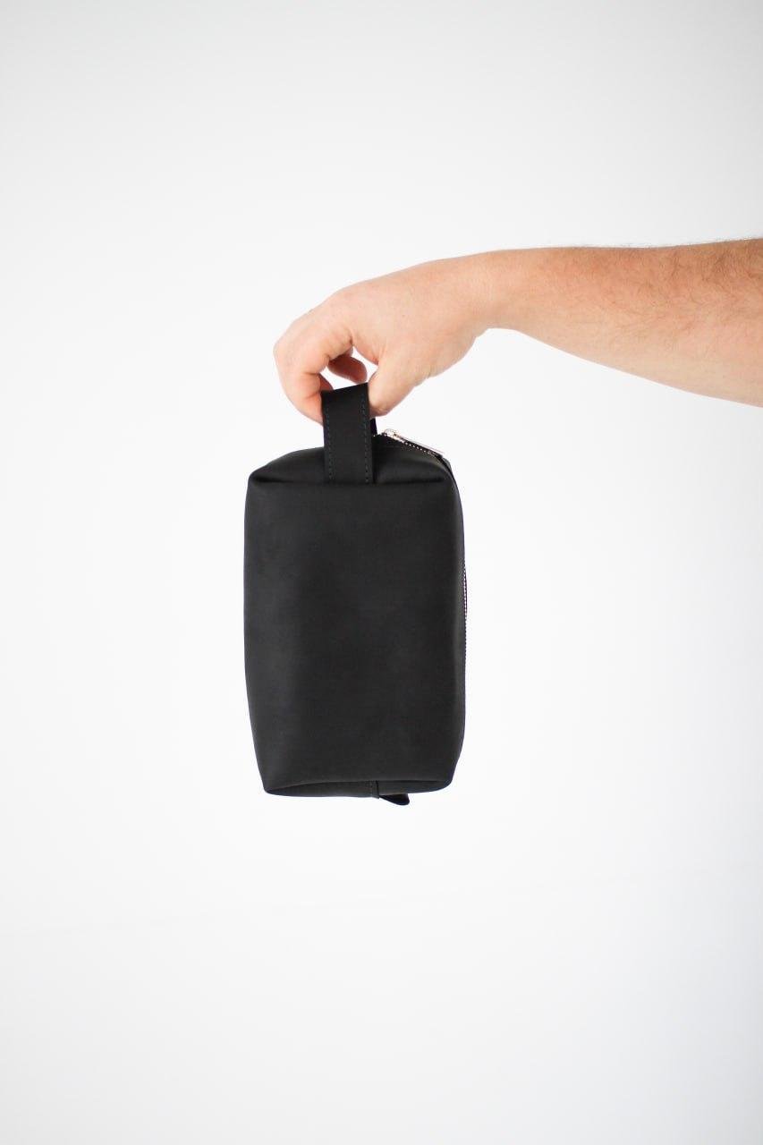 Несер чоловічий з натуральної шкіри Чорний (2576234711)