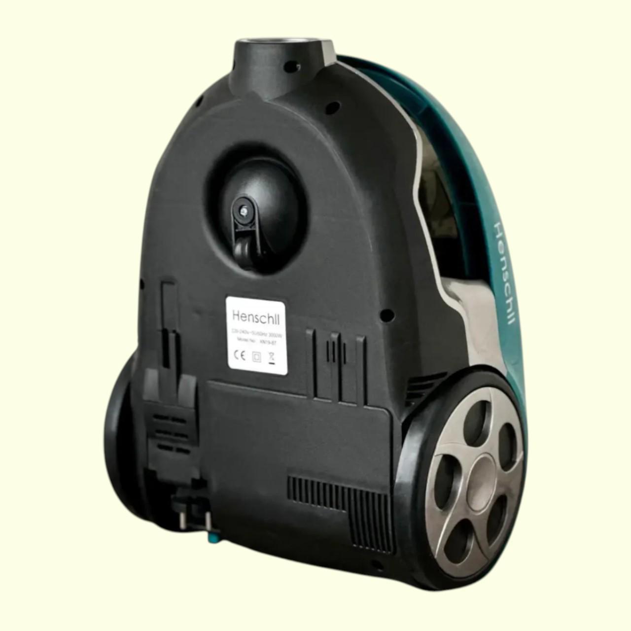 Пилосос контейнерний Henschll XN19-87 системою фільтрації та трьома насадками 3000 Вт 4 л Бірюзовий (є99) - фото 7 Пилосос контейнерний Henschll XN19-87 системою фільтрації та трьома насадками 3000 Вт 4 л Бірюзовий (є99) - фото 7