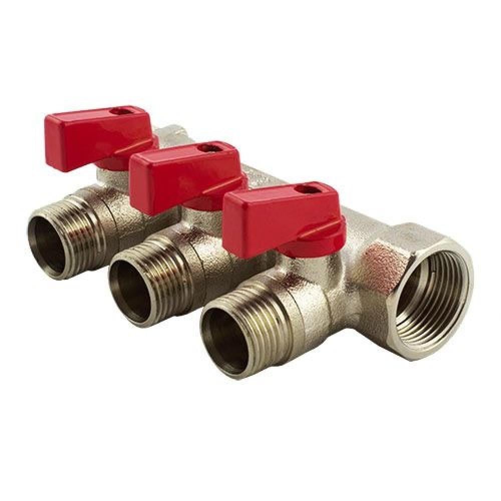 Колектор FADO S.r.l з кульовими кранами 3х3/4х1/2" (KSR03)