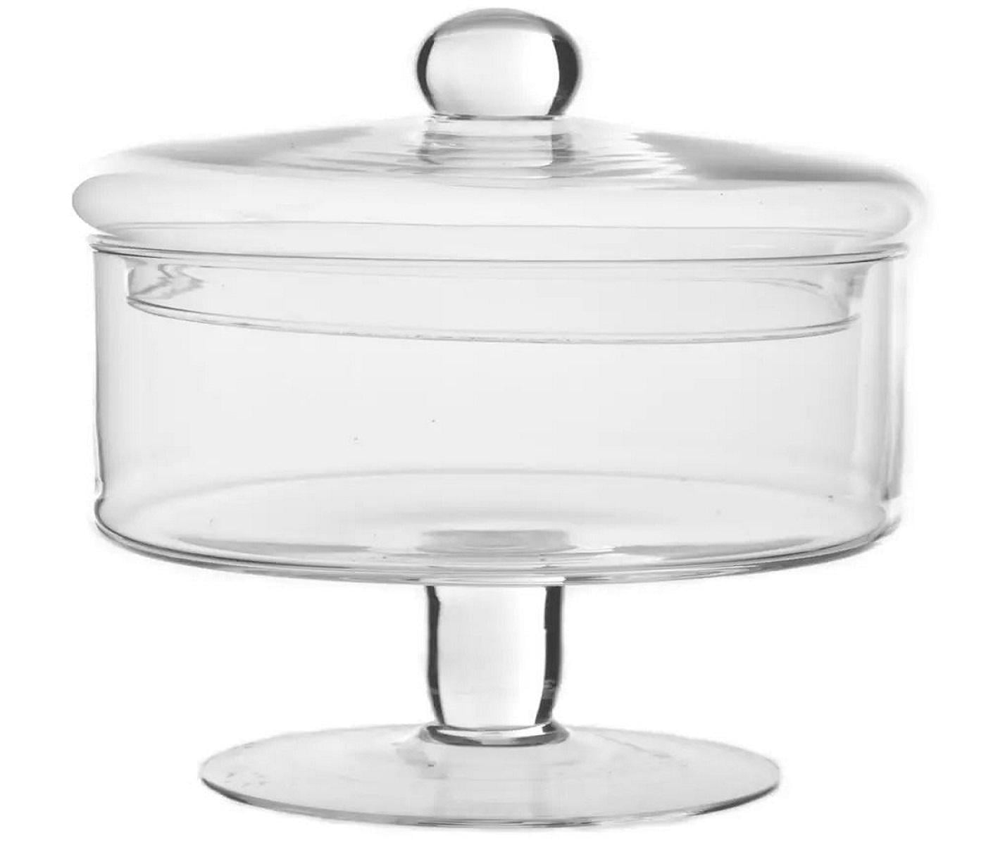 Салатница стеклянная с кришкой Q20 H20 W8 (1624)